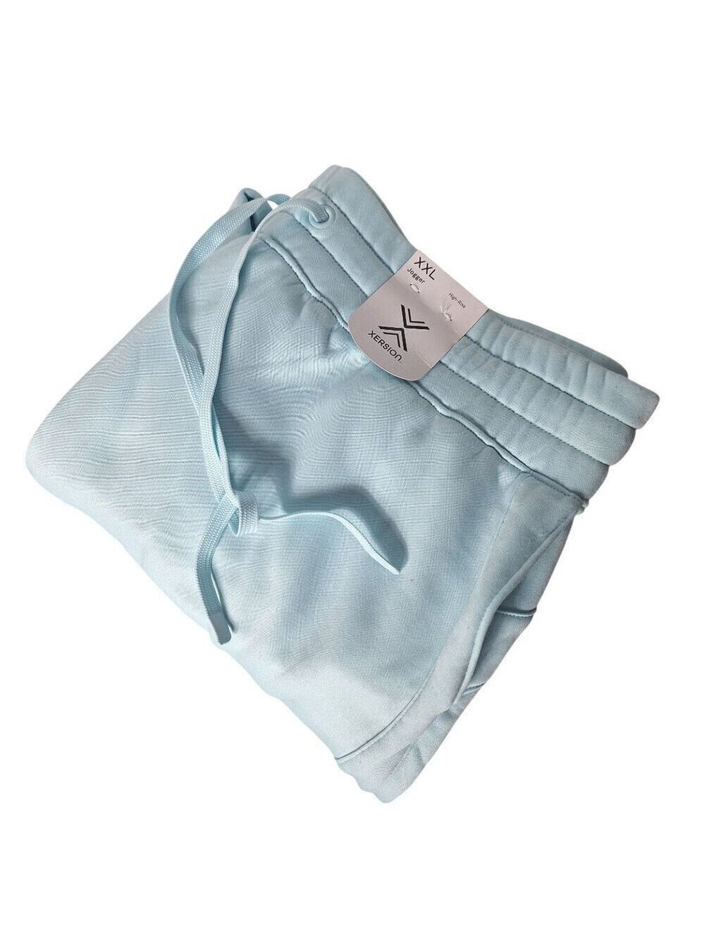 Xersion Womens High Rise Joggers Sky Blue XXL